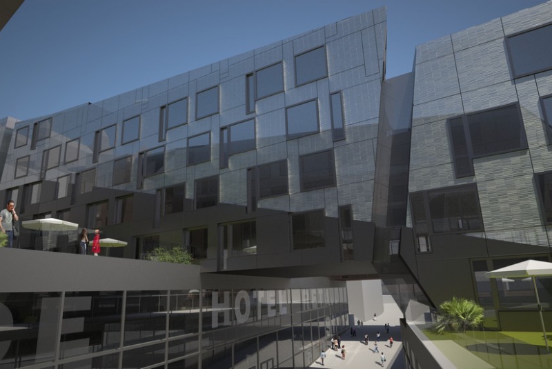 Návrh mestských obytných blokov s hotelom V5-V7 – Vydrica, Brati