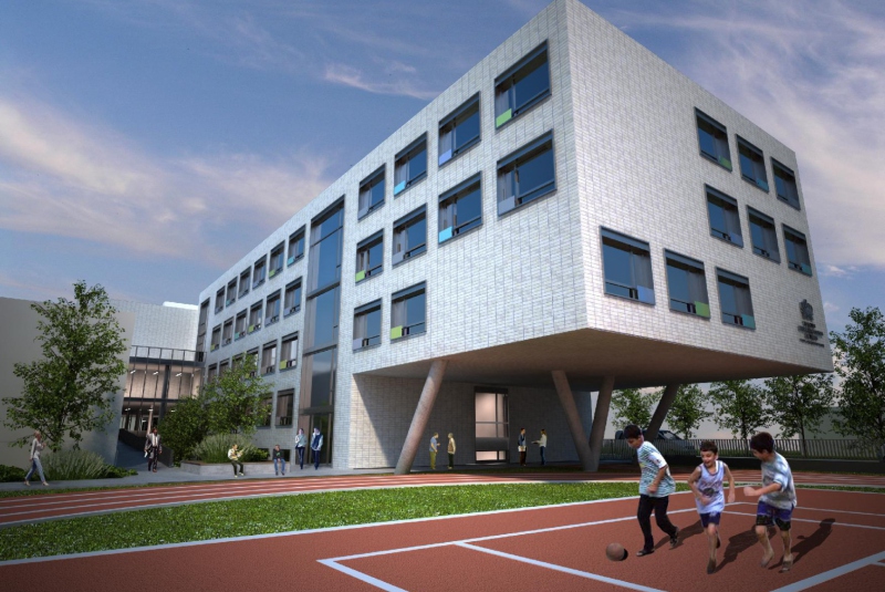 Projekty / BISB Bratislava - Nová budova školy pre 2. stupeň a I