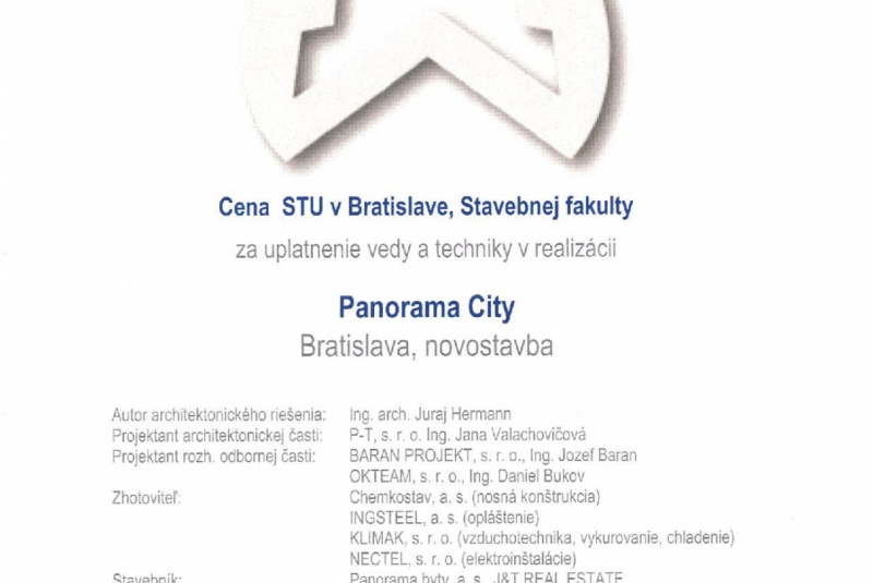 Novinky / Ocenenie - Hlavná cena STAVBA ROKA 2016 za polyfunkčný
