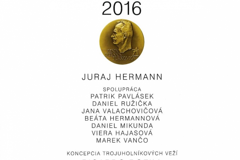 Novinky / Ocenenie - Nominácia na Cenu Dušana Jurkoviča 2016 za 